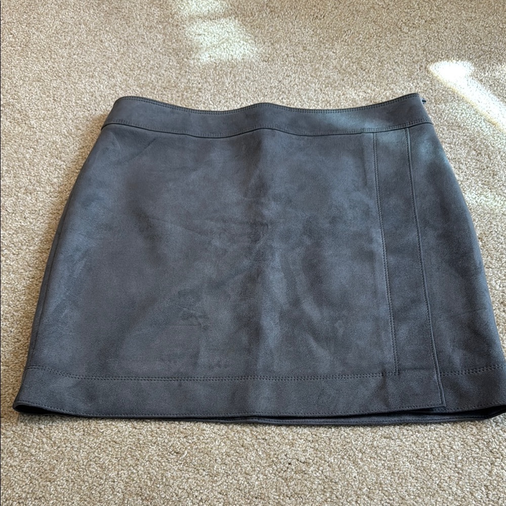White House Black Market Charcoal Mini Skirt